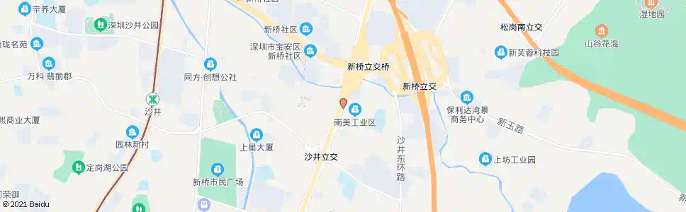 深圳新桥派出所_公交站地图_深圳公交_妙搜公交查询2025
