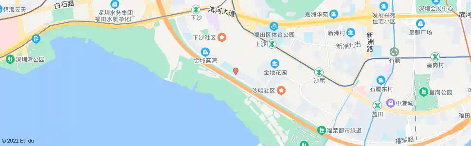 深圳上沙村2_公交站地图_深圳公交_妙搜公交查询2025