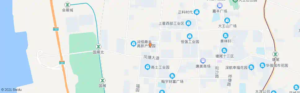 深圳金星工业区_公交站地图_深圳公交_妙搜公交查询2025