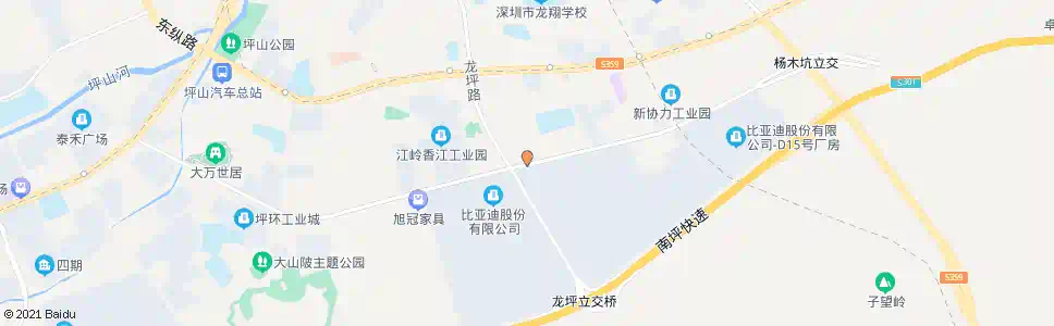 深圳比亚迪二号门_公交站地图_深圳公交_妙搜公交查询2025