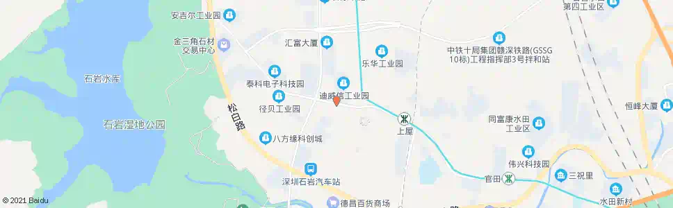 深圳上排路口_公交站地图_深圳公交_妙搜公交查询2025