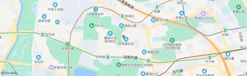 深圳松山村_公交站地图_深圳公交_妙搜公交查询2025