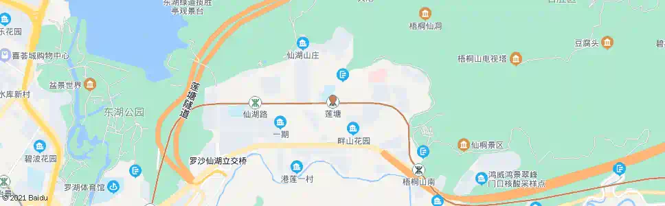 深圳莲塘_公交站地图_深圳公交_妙搜公交查询2025