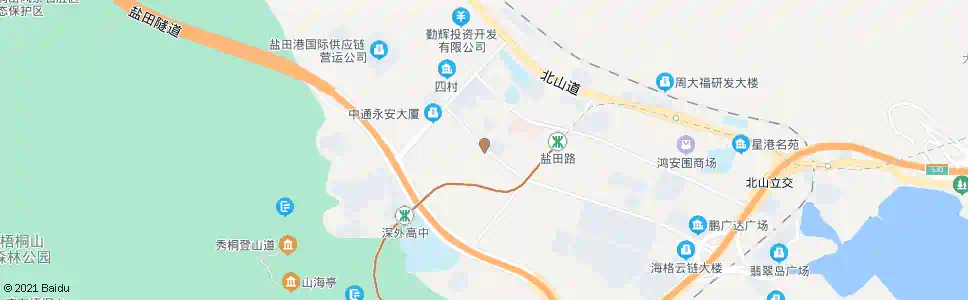 深圳盐田三村路口_公交站地图_深圳公交_妙搜公交查询2025