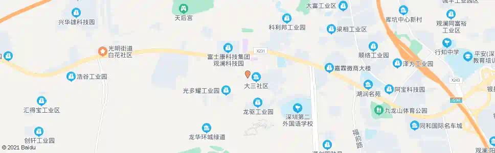 深圳三村路口_公交站地图_深圳公交_妙搜公交查询2025