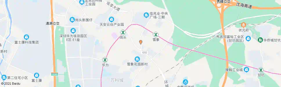 深圳象角塘_公交站地图_深圳公交_妙搜公交查询2025