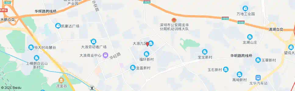 深圳福轩新村_公交站地图_深圳公交_妙搜公交查询2025