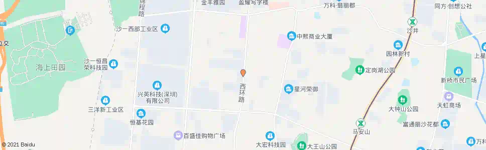 深圳西环电子中心_公交站地图_深圳公交_妙搜公交查询2025
