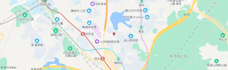 深圳滢水山庄2_公交站地图_深圳公交_妙搜公交查询2025