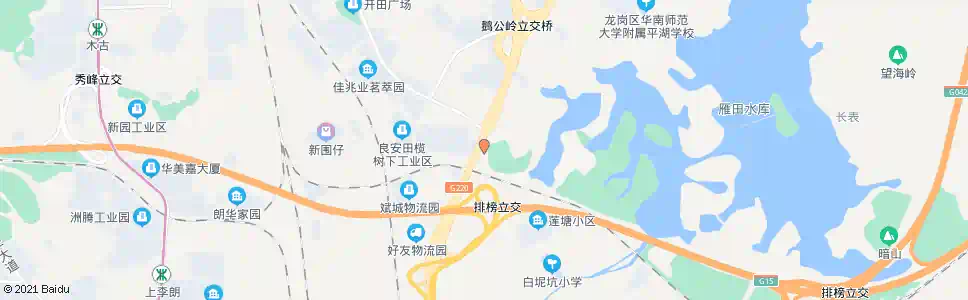 深圳良安田_公交站地图_深圳公交_妙搜公交查询2025