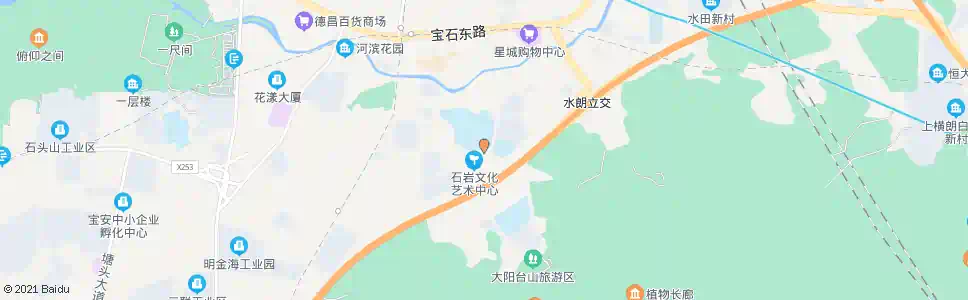 深圳石岩文化中心_公交站地图_深圳公交_妙搜公交查询2025
