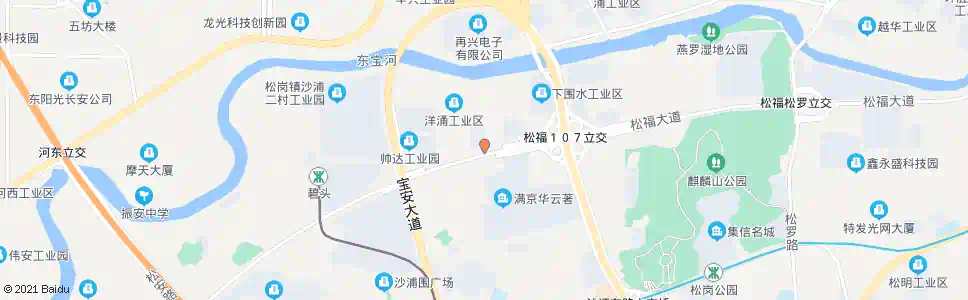 深圳松福沙浦天桥_公交站地图_深圳公交_妙搜公交查询2025