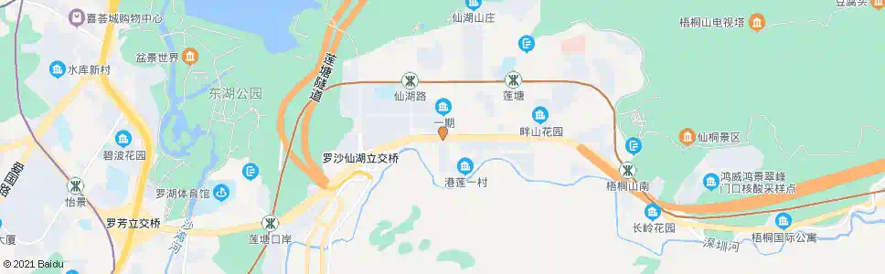 深圳聚宝莲塘路口_公交站地图_深圳公交_妙搜公交查询2025