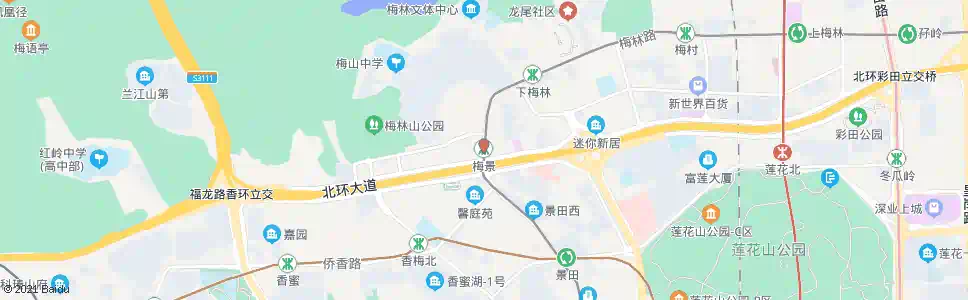 深圳梅景站_公交站地图_深圳公交_妙搜公交查询2025