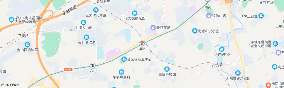深圳塘坑地铁站_公交站地图_深圳公交_妙搜公交查询2025