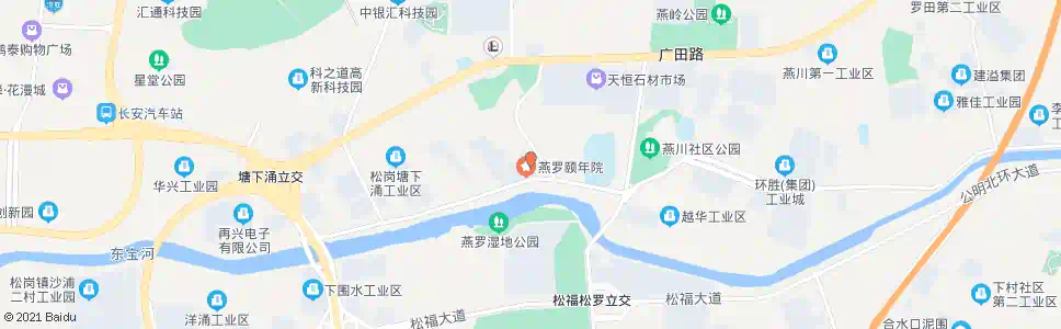 深圳松岗敬老院_公交站地图_深圳公交_妙搜公交查询2025