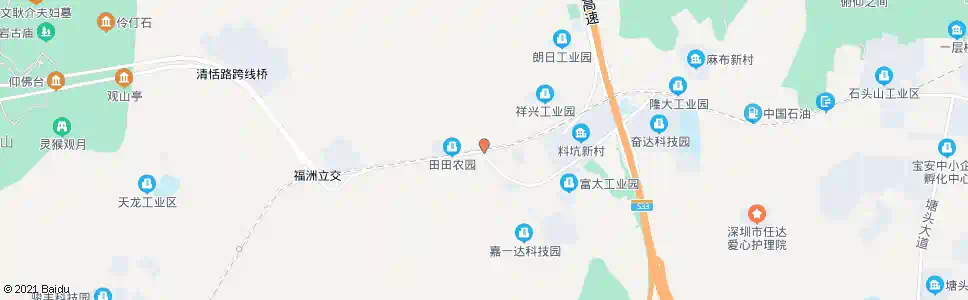 深圳料坑工业区_公交站地图_深圳公交_妙搜公交查询2025