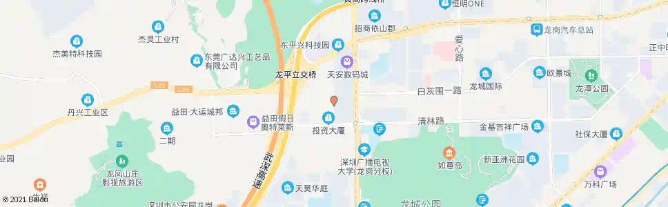 深圳龙岗天安数码城西_公交站地图_深圳公交_妙搜公交查询2025