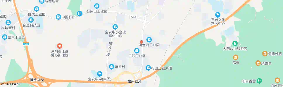 深圳山城商业街_公交站地图_深圳公交_妙搜公交查询2025
