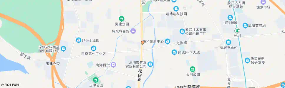 深圳玉塘派出所_公交站地图_深圳公交_妙搜公交查询2025