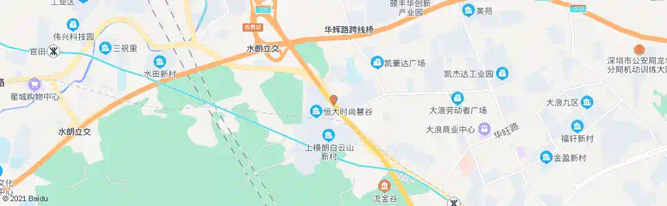 深圳上横朗_公交站地图_深圳公交_妙搜公交查询2025