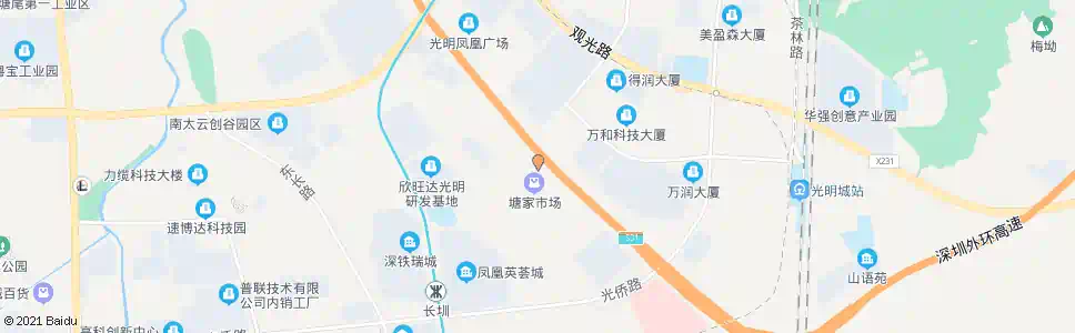 深圳塘家市场_公交站地图_深圳公交_妙搜公交查询2025