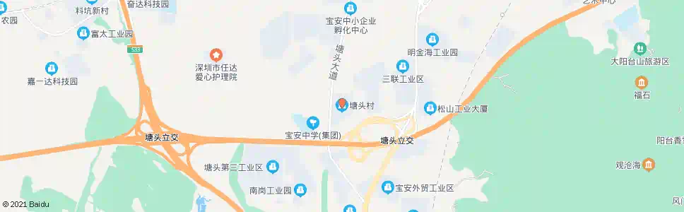 深圳塘头路口_公交站地图_深圳公交_妙搜公交查询2025