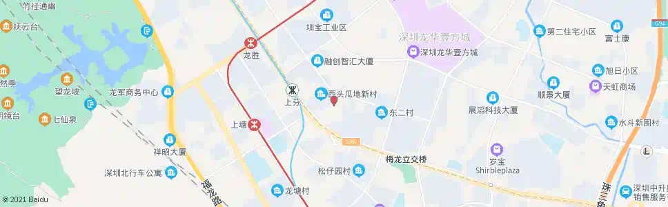 深圳上塘村委_公交站地图_深圳公交_妙搜公交查询2025