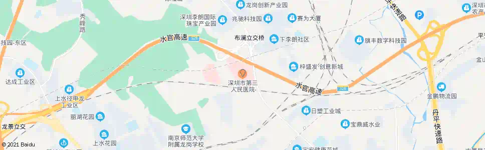 深圳三和医院路口_公交站地图_深圳公交_妙搜公交查询2025