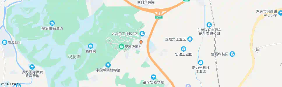 深圳观澜大水田村总站_公交站地图_深圳公交_妙搜公交查询2025