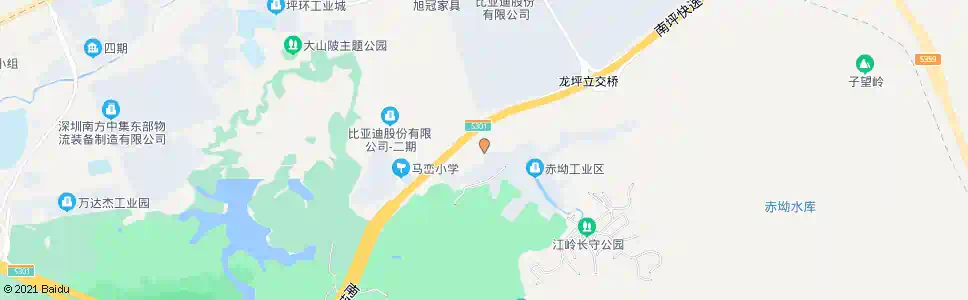 深圳赤坳工业区_公交站地图_深圳公交_妙搜公交查询2025