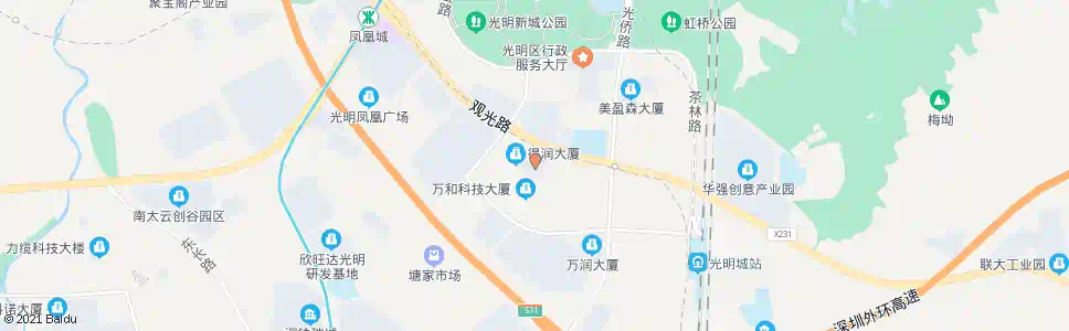 深圳得润电子厂_公交站地图_深圳公交_妙搜公交查询2025