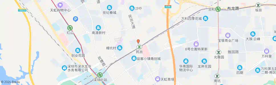 深圳沙元埔1_公交站地图_深圳公交_妙搜公交查询2025