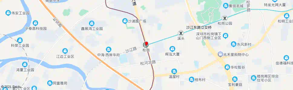 深圳松岗站_公交站地图_深圳公交_妙搜公交查询2025