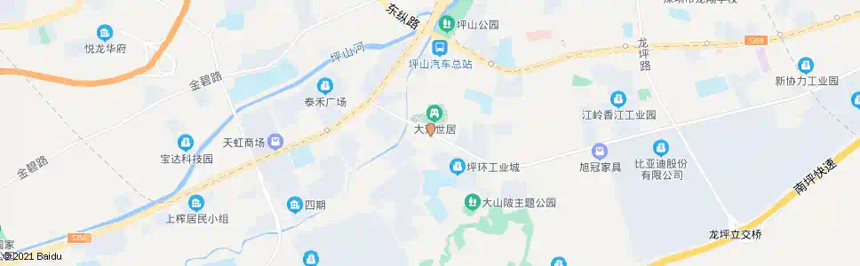 深圳大万世居_公交站地图_深圳公交_妙搜公交查询2025