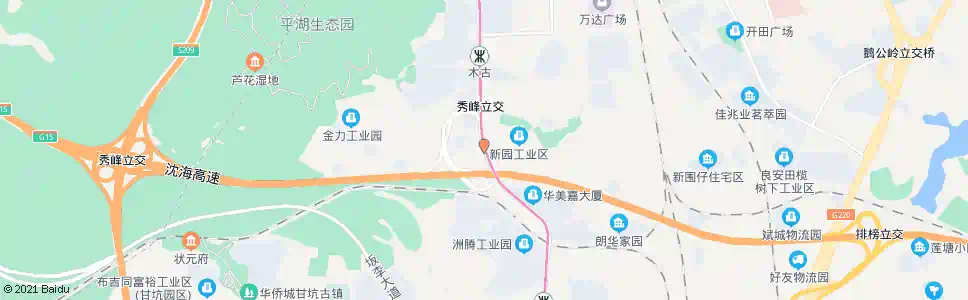 深圳新木盛低碳产业园_公交站地图_深圳公交_妙搜公交查询2025