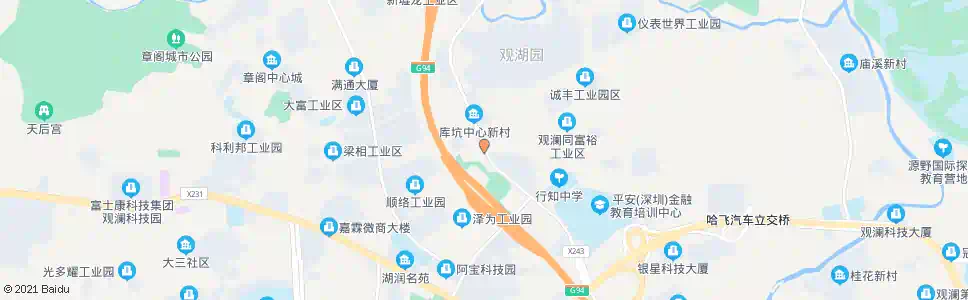 深圳库新路口_公交站地图_深圳公交_妙搜公交查询2025