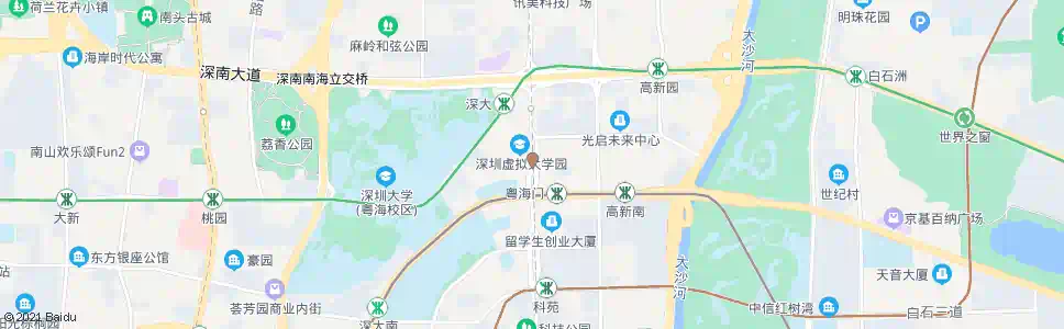 深圳深港产学研基地_公交站地图_深圳公交_妙搜公交查询2025