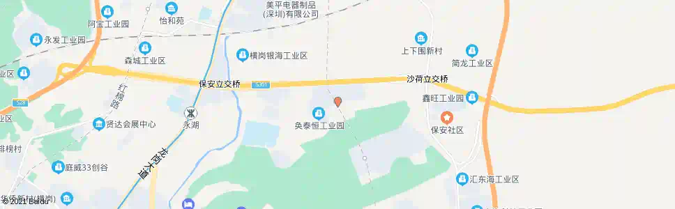 深圳968工业区_公交站地图_深圳公交_妙搜公交查询2025