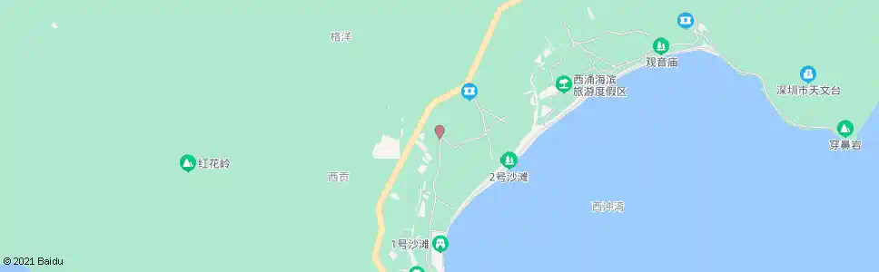 深圳海滨浴场1_公交站地图_深圳公交_妙搜公交查询2025