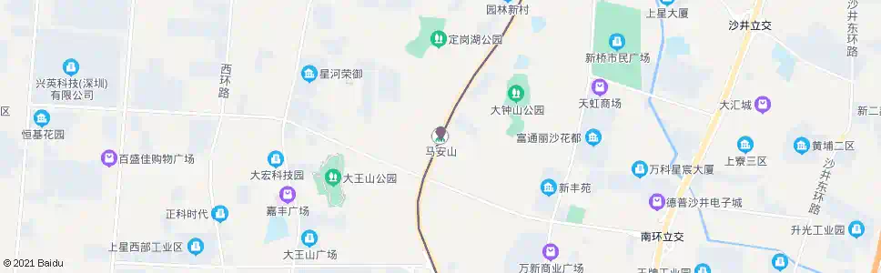 深圳马安山地铁站_公交站地图_深圳公交_妙搜公交查询2025