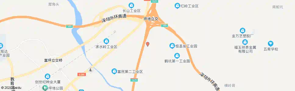 深圳学坑桥洞_公交站地图_深圳公交_妙搜公交查询2025
