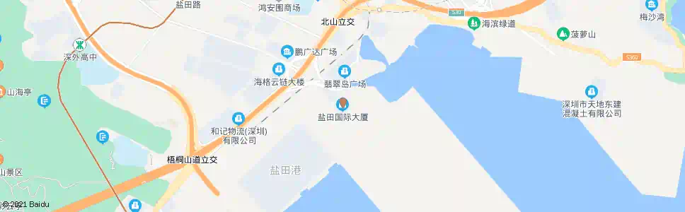 深圳盐田国际大厦_公交站地图_深圳公交_妙搜公交查询2025