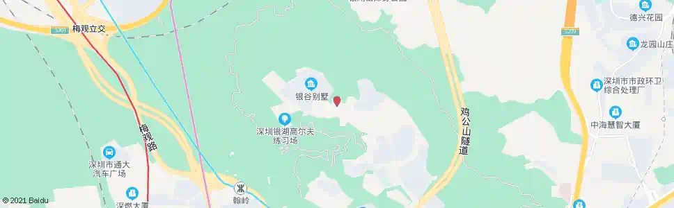 深圳银湖度假村总站_公交站地图_深圳公交_妙搜公交查询2025