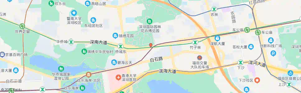 深圳园博园1_公交站地图_深圳公交_妙搜公交查询2025