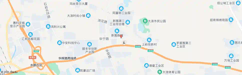 深圳新围新村_公交站地图_深圳公交_妙搜公交查询2025