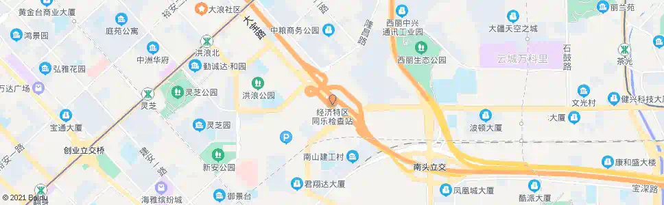 深圳雁田检查站_公交站地图_深圳公交_妙搜公交查询2025