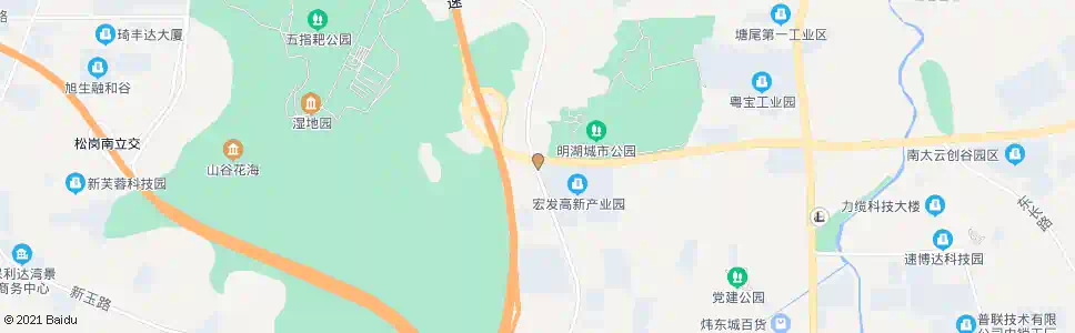 深圳田寮工业区_公交站地图_深圳公交_妙搜公交查询2025