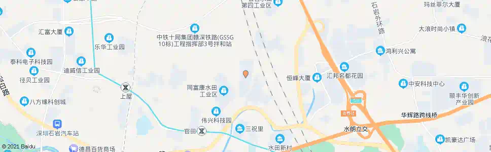深圳长城工业区1_公交站地图_深圳公交_妙搜公交查询2025