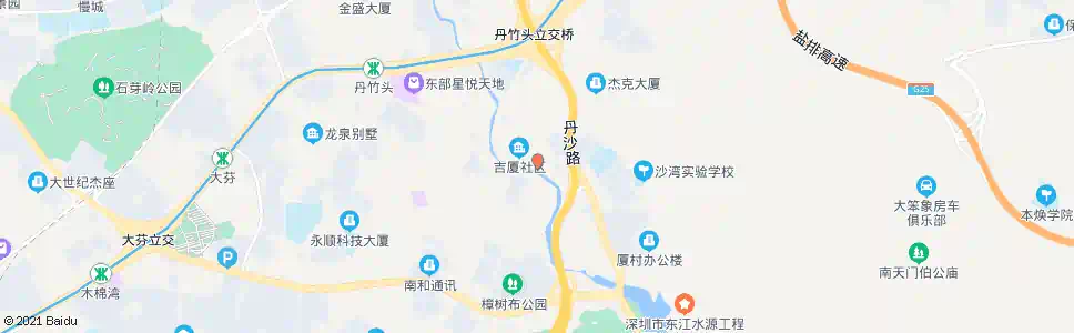 深圳吉厦村_公交站地图_深圳公交_妙搜公交查询2025